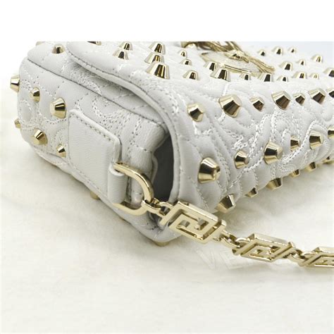 round versace studded vanitas medusa white tassel|Versace .